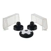 Air Fuss ball Soccer Hockey Set with Paddles Net Indoor Black Set 2 Player NEW