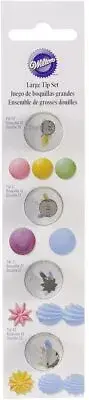 Wilton 418-1703 Round Star Icing Tip Set, Large