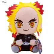 20cm Demon Slayer Kimetsu No Yaiba Rengoku Cute Plush Dolls Stuffed Toy Gift