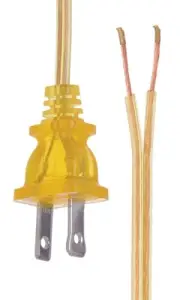 Clear Gold, 18/2 Plastic Covered Lamp Cord Sets