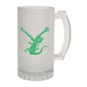 Crocodile Bite - Novelty Gift Gifts Frosted Glass Beer Stein Christmas