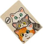 Jubepk Scratching Floor Pad | Cat Floor Mat | Small Cat Scratcher | Medium Cat Scratching Pad, Cat Scratching Rug 50x35cm/19.69x13.78 inches for Small Medium Cats