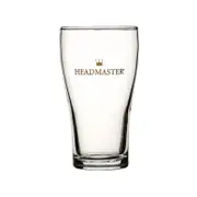 Crown Nucleated Headmaster Beer Conical Glasses 285ml