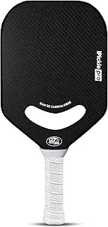 Carbon Fiber iPickle Pro 3K Carbon Fiber Pickleball Paddle Racket - Professional Grade, Matte Finish, 20mm Honeycomb Core, Tennis Style Grip - Edgeless Paddle Designed in USA