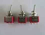 3x DPDT 6 Pin 2 Way ON ON Guitar Mini Toggle Switch SALECOM Car/Boat Switches