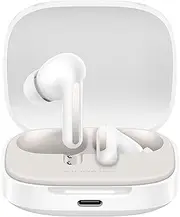 [Xiaomi] Redmi Buds 6 Bluetooth Headphones, Dual Driver Design, Active Noise Cancellation, Dual Microphone with Built-in AI, Long Battery Life up to 42 Hours, Touch Control, White