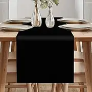 Modern Decorative Table Runners - Waterproof, Outdoor, Black (40*240 cm)