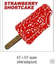 (2) Strawberry Shortcake Ice Cream Concession Decal 6.5 Food Truck Vinyl Sticker