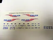 Washington DC Police 1:64 Water Slide Decals Fits GL Police Vehicles