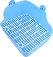FONDOTIN Pet Toilet Trainer for Small Animals Indoor Potty for Hamsters Rabbits Guinea Pigs and Ferrets with Wall Design for and Training