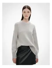 [Witchery] Cashmere Blend Knit in Light Grey Marle