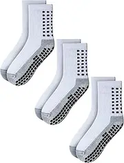 [RATIVE] Anti Slip Non Skid Slipper Hospital Socks with grips for Adults Men Women
