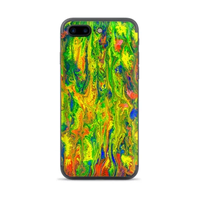 Apple iPhone 7 / 8 Plus Skins Decal Wrap green trippy color mix psychedelic