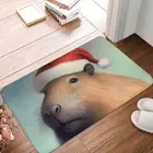Capybara Animal Bath Mat Christmas Doormat Kitchen Carpet Outdoor Rug Home Decor