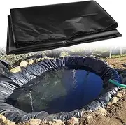 Pond Liner 3x4m 5x7m 6x9m 8x10m 10x12m HDPE Black Pond Liners Large Garden Pools Membrane Flexible Skins Lining for Koi Ponds Fountains Fish Pool Water Gardens - 0.12mm Thick(3x4m(9.8x13.1ft))