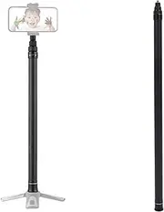 118 Inch Extension Selfie Stick, 7 Section Aluminum Selfie Stick Long Pole, Extendtable Invisible Extension Rod for Insta 360X3, ONE RS, GO 3 and More Action Camera