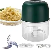 Electric Garlic Chopper - Powerful Garlic Crusher | Wireless Multifunctional Portable Electric Automatic Processor For Vegetable Kitchen Onion Food Cooking Baby Ginger