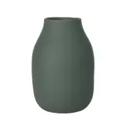 blomus COLORA L Stoneware Vase, Agave Green, Made with Crafts, Elegant Decora...