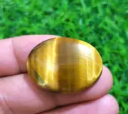 100% Natural Rare Brown Tiger Eye Oval Shape 36 Crt 33x24x5 MM Loose Gemstone