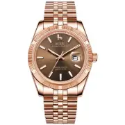 Men's Automatic Watch Analog Dial with Date Window Sapphire Crystal Stainless...