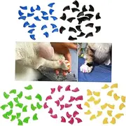 100pcs Pet Paw Claw Caps Cat Claw Covers in Plastic Easy to Apply Protect Furniture