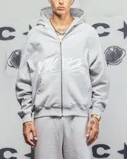 [CARRE] Carre Grit Zip Hoodie Grey Marle - Size 2XL 2XL Grey Marle