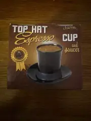 Top Hat Espresso Cup And Saucer Archie McPhee New In Box