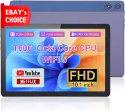 10.1 Inch Android 12 Tablet 8GB RAM 128GB ROM 1TB Expandable FHD 5G WiFi Camera