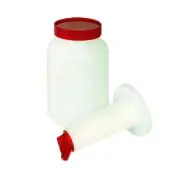 Thunder Group PLSNP02R 2 Qt Red Color Coded Plastic Storer and Pour