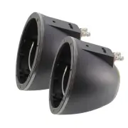 8" Black Compact Marine Tower Enclosure for Speakers, LEDs & Tweeters Audiopipe