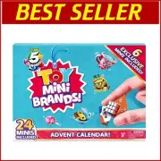 Collectible Toy Mini Brands Advent Calendar - 24 Surprises + 6 Rare Minis!