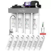 SimPure WP2-400 GPD 8 Stage UV Reverse Osmosis Tankless RO Water Filter System