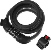 GANAZONO Heavy Duty Combination Cable Lock for Bikes Theft Security with Codes Reflective Design for Bicycles Motorcycles and Scooters