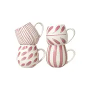 Robert Gordon Hug Me Mugs Rose Brush 400ml (4 Piece)