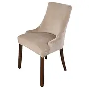 Stretch Dining Chair Cover Armchair Cover Reusable Wingback Side Chair Burgundy Red Velvet Slipcovers Accent Chair Covers for Dining Room Banquet Home Decor