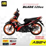HONDA 新本田 BLADE 125 摩托車貼紙條紋