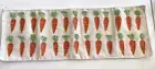 Beaded Carrot Easter Table Runner W/green Checkered Back 13x35” Reversible
