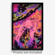 Art Poster - Girl Feeling Dislike Wearing Worn Crescent Hat Ornament (Print)