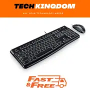 Logitech Wired Keyboard & Mouse Combo, Desktop MK120, Black, USB