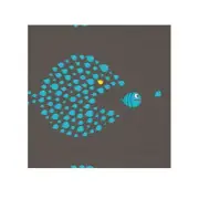 Fun Fish Pattern Face Towel - Cute & Quirky Bathroom Accessory