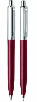 Sheaffer Sentenil Set Red & Chrome Pen New In Usa ONLY BALLPOINT No White Dot
