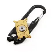 20 In 1 Multifunctional Mini Mountaineering Buckle Carabiner Clip Hook Keychain