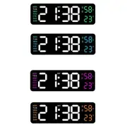 Digital Alarm Clock Adjustable Brightness °C/°F Wall Clock Temperature