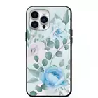 Soft Blue Roses Design Phone Case for iPhone 7 8 X XS XR SE 11 12 13 14 Pro Max