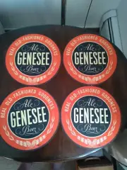 7 Vintage double sided Genesee Beer tray liners