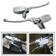 For Honda Valkyrie GL 1500 VT Shadow 1100 VTX 1300 Chrome 1" Universal Motorcycle Brake Clutch Master Cylinder Reservoir Levers
