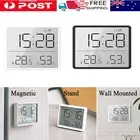 Magnetic Digital Alarm Clock LCD Temperature Humidity Alarm Clock Wall Mounted