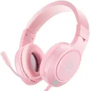Pink Gaming Headset for Nintendo Switch, Xbox One, PS4,PS5, Bass Surround and...