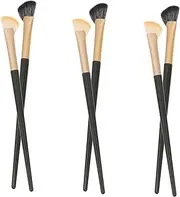 FRCOLOR Professional Makeup Brush Kit 6 Pcs Including Angled Eyeliner under Eye Concealer Eyeshadow Brow Brush Comfortable Handle for Easy Application