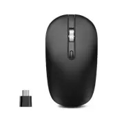 Type C Wireless Mouse, USB C Mice 2.4G Silent Cordless with Type C Receiver, ...